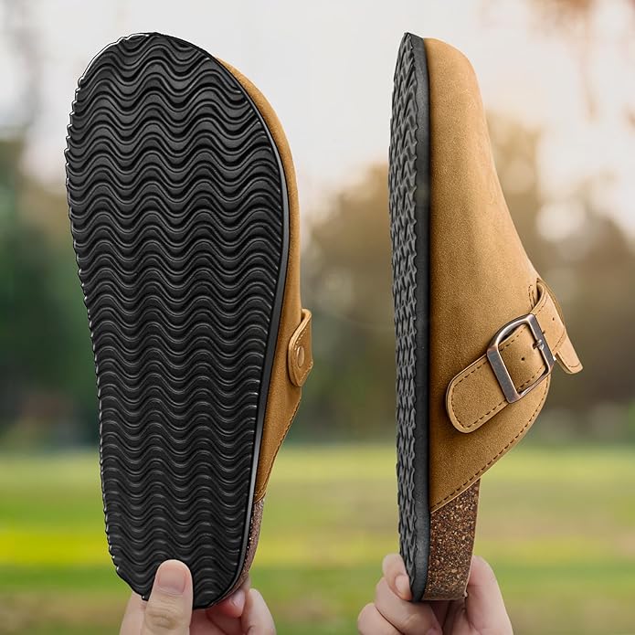 BULLIANT Comfort Clogs Slippers Sandals Nurse Work Shoes Unisex for Men Women with Cushioned Cork-Footbed