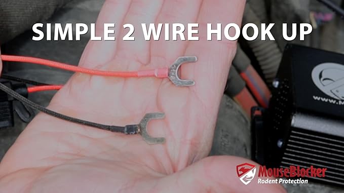 Mouse Blocker Prox 12Volt High Powered Ultrasonic Mouse and Rodent Deterrent with with an Eviction Mode and Dual Strobing LEDs for Your Vehicle