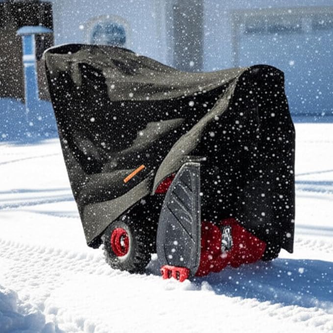 snow blower cover,snowblower covers,snow thrower cover - Universal Outdoor Protection - Guards Against Water, UV, Wind (58" L x 33.3" W x 52" H)
