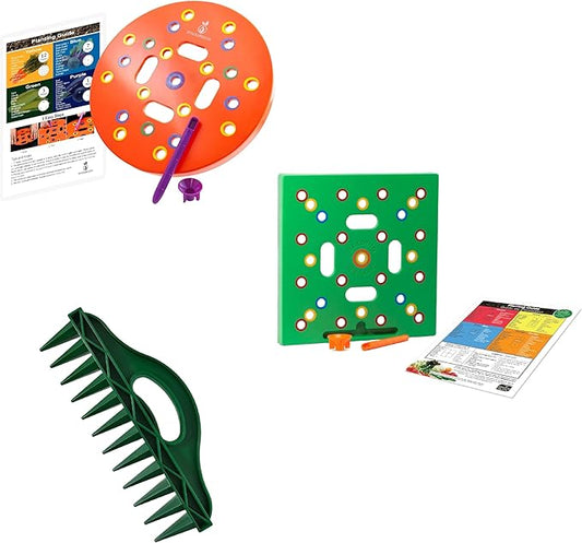Seeding Square, Seeding Circle and The Row Seeder - All Seed Spacers in one Bundle