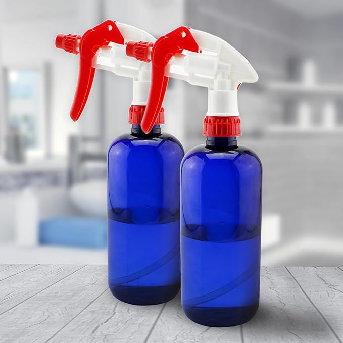 Cornucopia Brands 28-400 Replacement Trigger Sprayer Nozzles (12-Pack); Heavy Duty Replacement Part 16oz / 32oz Spray Bottles w/ 10-Inch Dip Tube