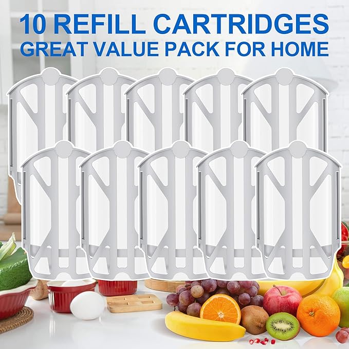 10 Pack Upgraded Refill Cartridges Kit Compatible with Plug-in Light M364 & Max Trap, 100% Fit, Indoor Use Only, Replacement Cartridges Refills Only