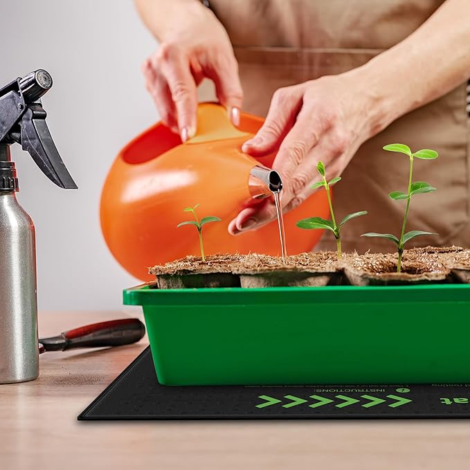 BN-LINK Seedling Heat Mat 10" x 20.75" Warm Hydroponic Heating Pad Waterproof for Seed Starting Greenhouse and Germination