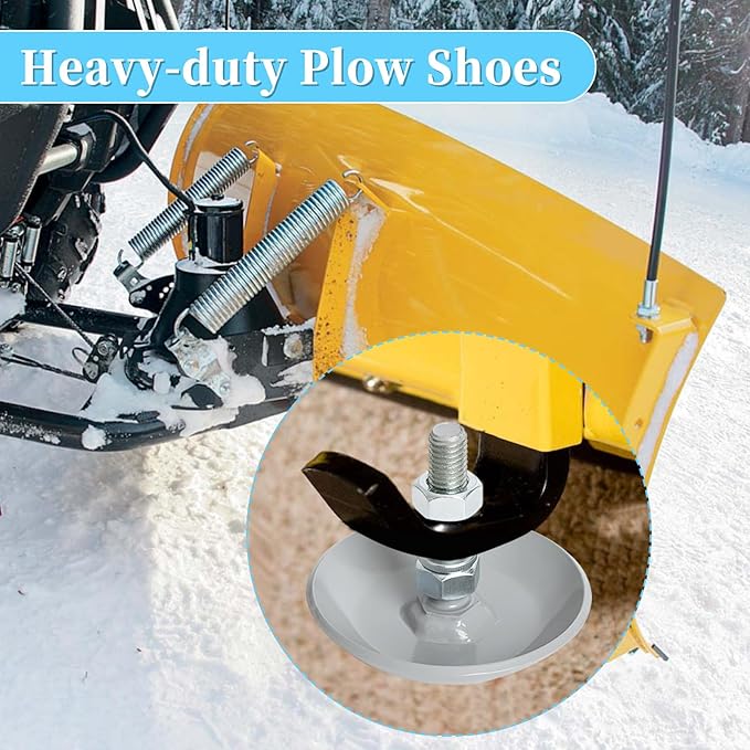 2877245 Snow Plow Blades Heavy-Duty Skid Shoes Compatible with Polaris Ranger XP 800 EPS, Razor, Sportsman 400 500 550 600 700 800 EFI, ATV & UTV Snow Plow Blade Replacement (Pack of 2)