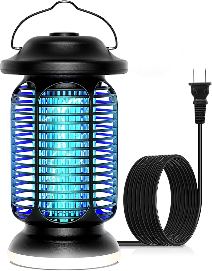 Bug Zapper Outdoor & Indoor, Upgraded 18W Exclusive Blue-Violet Light with 2W LED Lamp, 100% Increase in Mosquito Control Effect, Coverage of 1/2-1 Acre, Fly Zapper for Patio, Backyard, Home