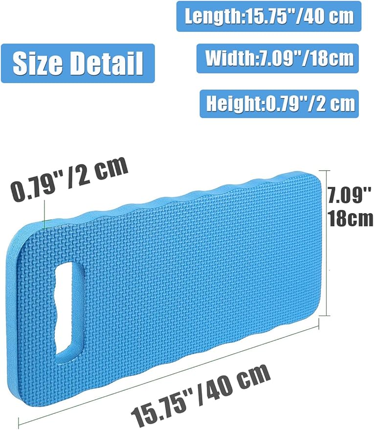 YWSHF 4 PCS Garden Kneeling Pad,Knee Mat Waterproof Foam Knee Pads for Gardening,Cleaning,Baby Bath,Yoga,Praying and Exercise 15.745'' x 7.09'' x 0.79'' Blue