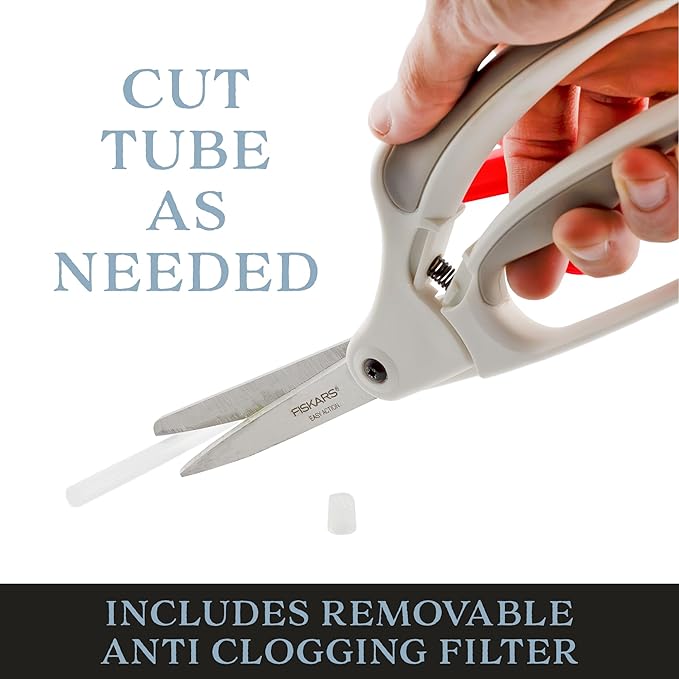 Cornucopia Brands 28-400 Replacement Trigger Sprayer Nozzles (12-Pack); Heavy Duty Replacement Part 16oz / 32oz Spray Bottles w/ 10-Inch Dip Tube