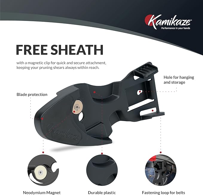 KM1-M FORCE ANVIL SHEAR- ANVIL PRUNER, Pruning Shears. Garden Pruners, Plant Pruners, Pruning Shears, Tefloned Blade Hand Pruner, Universal Garden Clippers great for garden and home.