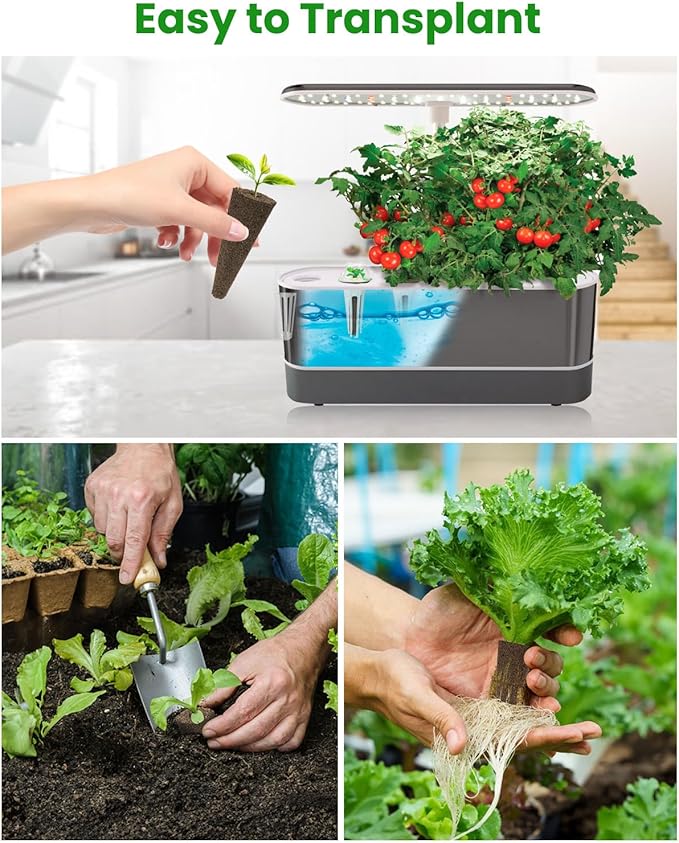 inbloom Grow Anything Seed Pod Kit for AeroGarden, Ahopegarden, GARDENCUBE, iDoo, MUFGA Hydroponic Growing System, 68 Pcs Indoor Garden Supply with 30 Grow Sponges, 12 Baskets, 12 Domes and 12 Labels