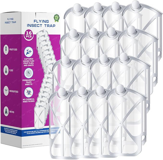 Bigear Refill Cartridges Kit Compatible with Zevo Plug-in Light Refill M364 M364A and Max, 16 Pack Upgraded High-Stick Replacement Refill Cartridge for Plug-in Light M364 and Max, 100% Fit