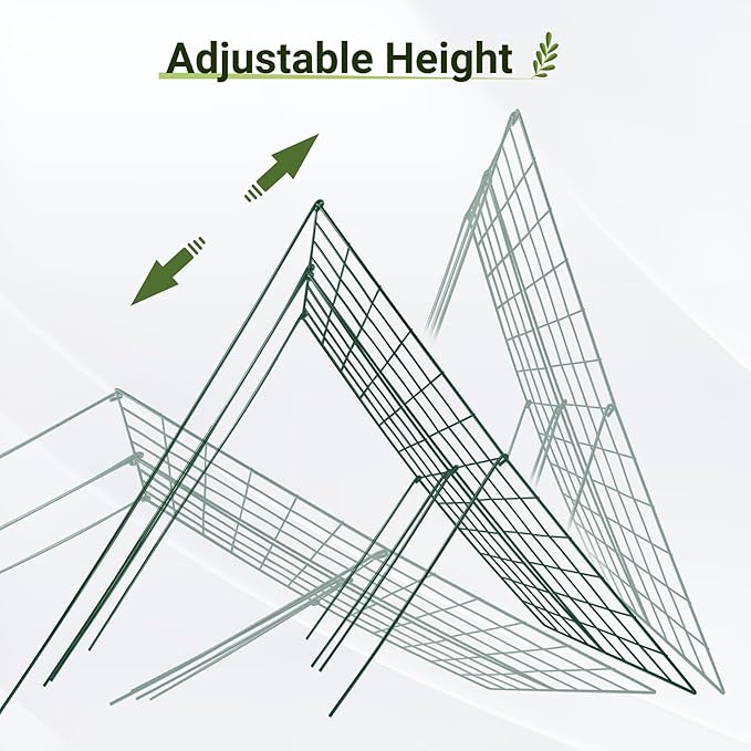 Cucumber Trellis for Raised Bed, 48" L x 32" W Garden Trellis for Climbing Plants Outdoor with Support Structures, A Frame Trellis for Climbing Vegetables Peas, Vine, Bean