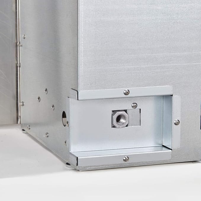 Duluth Forge Ventless Stainless Outdoor Gas Fireplace Insert with Reflective Copper Glass Media - 24,000 BTU, Manual Control - Model# DF450SS-G-RCO