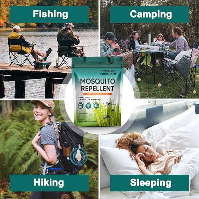 Mosquito Repellent Outdoor Patio, Indoors Mosquitoes Repellent, Natural Mosquito Deterrent for Kids/Adults, Mosquito Repellant, Mosquitoes Control for Camping/Patio/Yard/Travel 8P