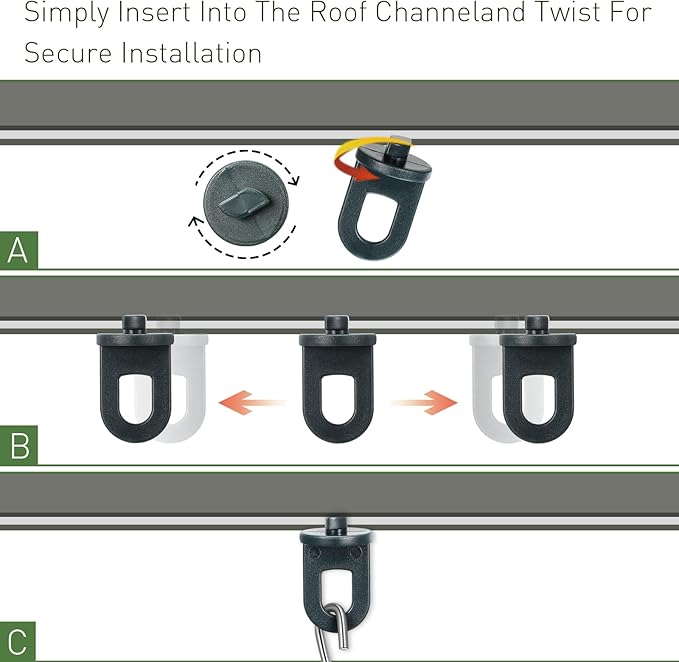 Ripeng 50 Pieces Greenhouse Hooks Hanger Twist Clips Greenhouse Fixing Clips with Stainless Steel S Hooks for Outdoor Garden Hanging Plants Plastic Insulation Netting Shading