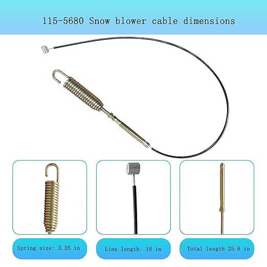 115-5680 Auger Cable Replacement for Toro 106-4599 1155680 Snowblower/Snow Thrower 38595 38611 38620 38630 38640