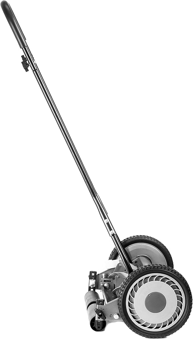 Great States 815-18 18-Inch 5-Blade Push Reel Lawn Mower, 18-Inch, 5-Blade, Grey
