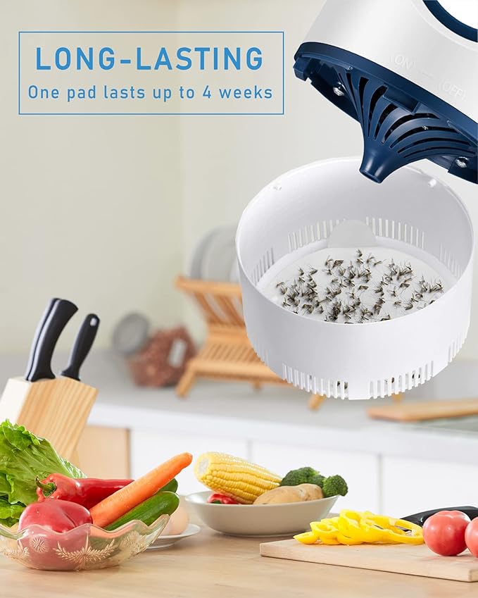 48 Pcs Refill Glue Boards 4.13" Sticky Pads Compatible with Katchy, Fenun, Dunaga, and Fvoai Zap H3 M3 Pro Indoor Insect Fly Traps Bug Catcher Mosquito Zapper Light