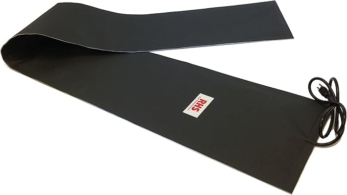 RHS Snow Melting Mats – Roof & Valley Heater for Ice Dam Prevention – American-Made, Black, Melts 2” Snow per Hour (25’ x 13”)