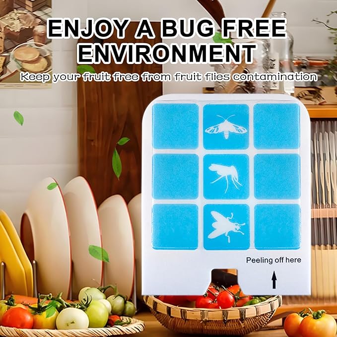 20 Pcs Refill Glue Cards Compatible with Safer Home SH502, SH503 Indoor Fly DT3005W Plug-in Bug Light for Flies, Fruit Flies, Moths, Gnats, and Other Flying Insects