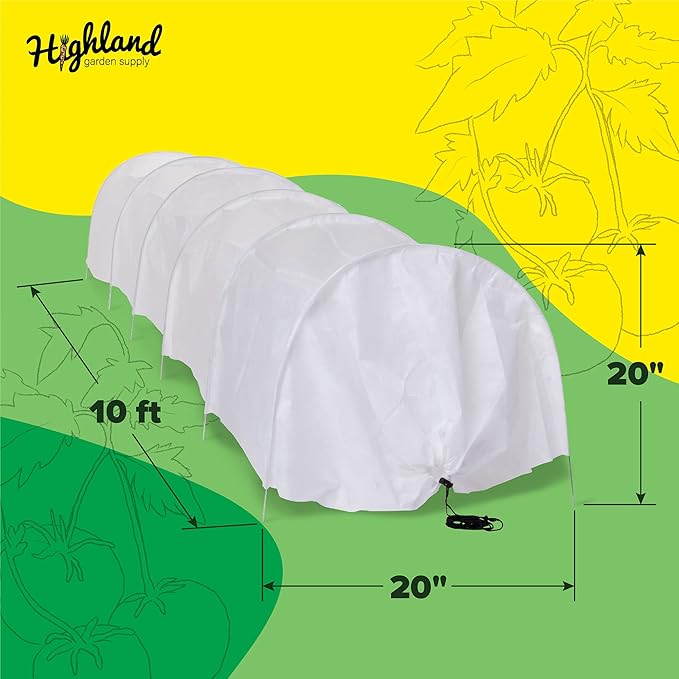 Green Houses Tunnel for Outside - Heavy Duty Garden Hoops Cover Fleece Cloth Walk-in Greenhouse - Outdoor Hoop House Protection from Frost Winter Sun Shades Cloche