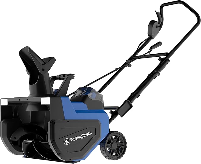 Westinghouse WSnow22 48V Cordless Snow Blower 22 Inch Kit, Steel Auger, LED Lights, 1600W Brushless Motor, 25ft Throwing Distance, Plows 840lbs/min, Compatible with Snow Joe Batteries