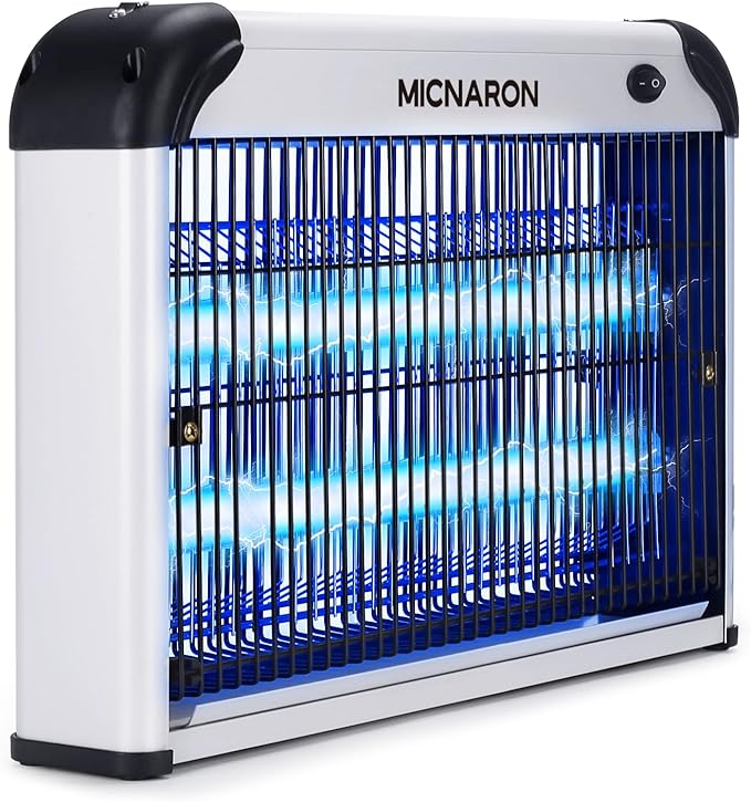 Upgraded 3800V Mosquito Zapper, High-Voltage Electric Bug Zapper Indoor Mosquito Killer Lamp Fly Moth Gnat Traps W/ 2 Replacement Bulbs