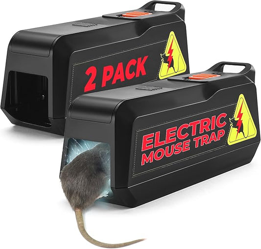 Teal Elite Electric Mouse Trap - Electronic Rodent Zapper for Indoors & Home - Humane & Effective Mouse Traps - Reusable, No Touch Mouse Killer - Safe & Easy to Use (Pack 2)