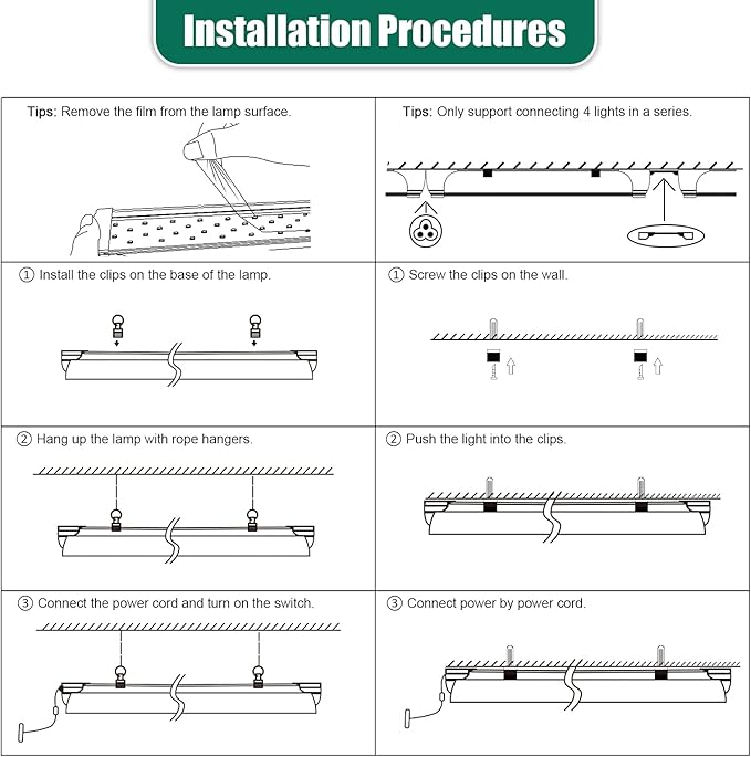 SZHLUX LED Grow Light 2FT Full Spectrum 2 Pack 80W (2×40W, 600W Equivalent) Sunlight Plant Light for Indoor Plants, Super Bright Grow Light Strips, Linkable Growing Light Fixture