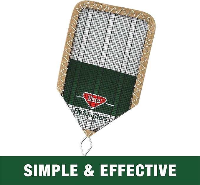 Enoz Wire Mesh Head Flyswatter with Metal Handle (Pack of 3)