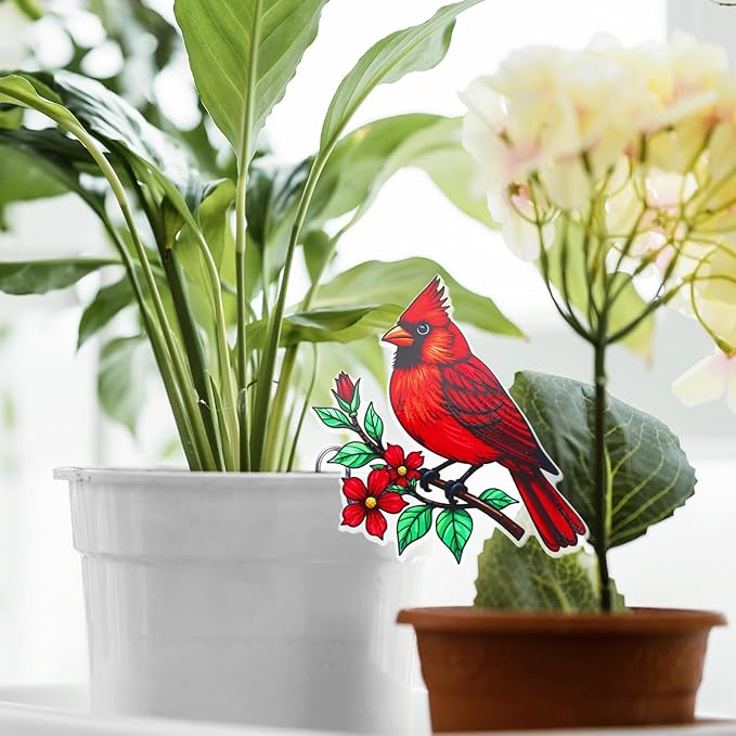 Hanging Planters for Indoor Outdoor Plants-Planters Hanging Plant Red Cardinal Bird Decor Garden Decor Plant Accessories Farmhouse Decor-Gifts Ideas for Mom