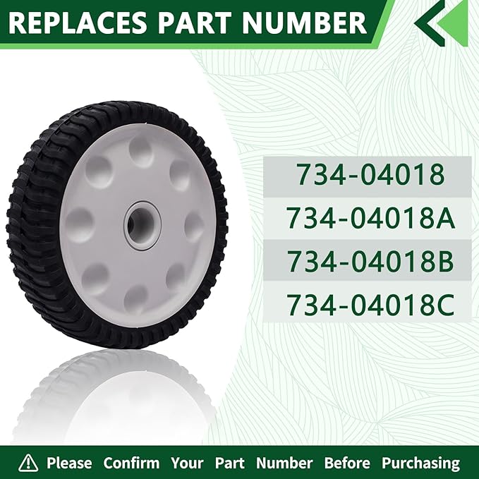 2 Pack 8" X2-1/8" Front Drive Wheel Replaces MTD 734-04018C 734-04018A 734-04018B 12AV569Q597