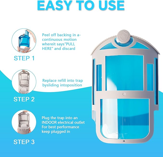 16 Pack Refill Cartridge Compatible with Flying Insect Trap,Replacement 100% Fit
