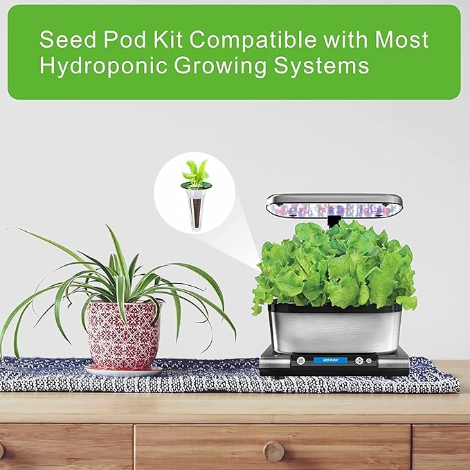 100 PCS Hydroponic Baskets Kit, 50 Pcs Hydroponic Grow Baskets and 50 Pcs Seed Pot Label for Grow Basket, Compatible with Hydroponic Growing System