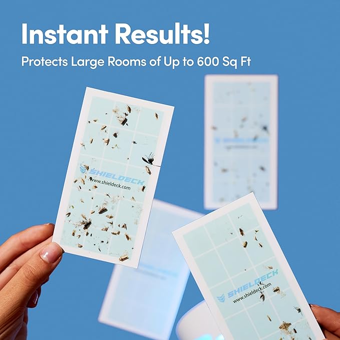 BuzzTrap Refills - 8-Pack Sticky Pads - Indoor Flying Insect Trap - Plug-in Fly, Fruit Fly, Gnat, and Mosquito Trap (8 Refills - No Device)