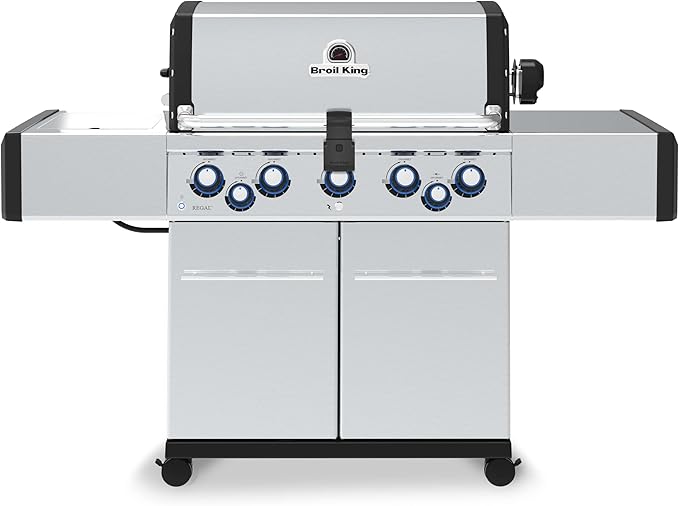 Broil King 958347 Regal S 590 Pro Natural Gas Grill, 5-Burner, Stainless Steel