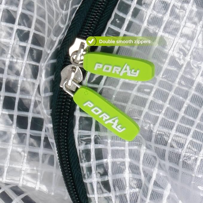 Pop up Greenhouse Tent Cover Tunnel Plant House,Large Gardening Flower Sunshine Room with Mesh Windows,Backyard PE Cover for Cold Frost Protector with Stakes and Rope Guys (Mini Size 45″x22″)