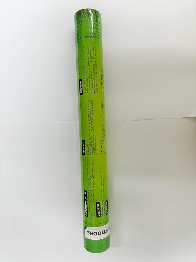 Mosquito Repellent Incense Sticks - 60 Plant-Based Citronella Incense Sticks for Backyard, Travel, Camping, Indoors, and Outdoor Patio