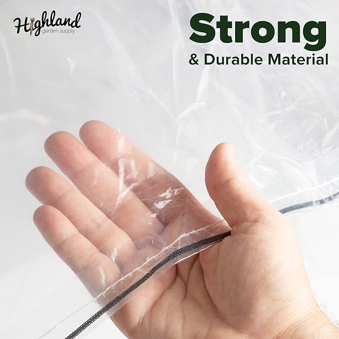 Garden Tunnel Shade Cover Poly Greenhouse Protection from Heat Frost Winter Gardening Green House Sun Shades Cloche Hoops Plant Covers Hoop House Outside Heavy Duty Garden Row Cold Green Houses Kit