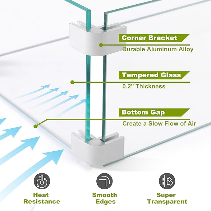 Nuu Garden 43 Inch Propane Fire Pit Table CSA Listed 50000 BTU Gas Fire Pit with Lid Glass Wind Guard Fire Glass Beads 2 in 1 Rectangular Outdoor Fire Table for Backyard Patio Brown