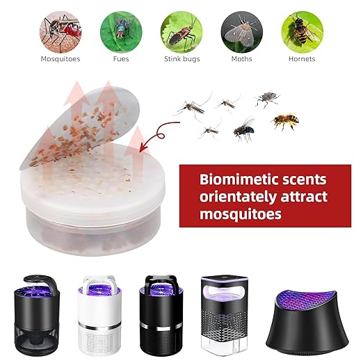 2025 Upgraded Octenol Pest Lures for Bug Zappers, 360-Day Lasting Lure Mosquito Attractant Bait Refill for Fly Traps, 12 Pack High Catch Rate Mosquito Attractant Indoor/Outdoor Traps