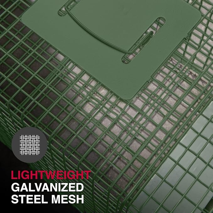 Heavy Duty Catch Release Small Live Humane Animal Cage Trap for Rat Mice Voles Weasels and Other Similar Sized Animals 18x5x5