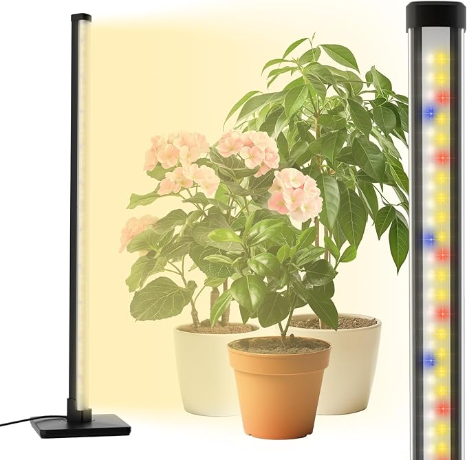 Grow Light with Auto-Timer, Hanging and Standing Grow Lights for Indoor Plants,3 Light Modes, Detachable Full Spectrum Plant Lights for Wide Area Coverage in Indoor Plants (30 in)