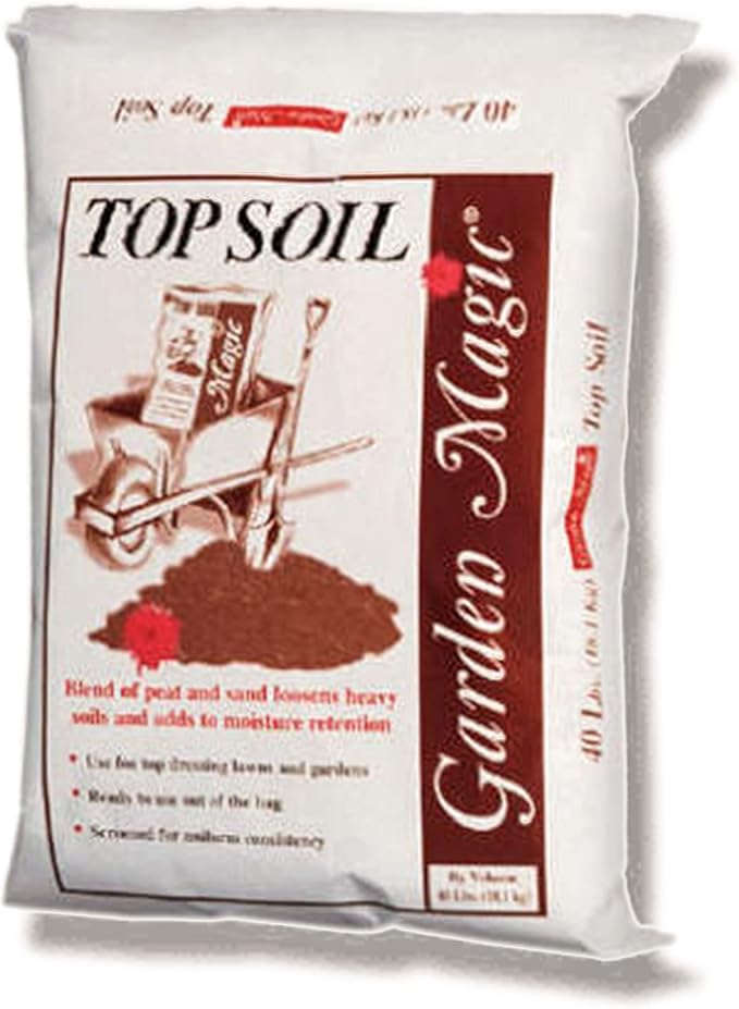 Michigan Peat Garden Magic Potting Soil with Perlite for Lawns, Gardens, and Raised Planting Beds with Reed Sedge, Peat, and Sand, 40 Pounds (6 Pack)