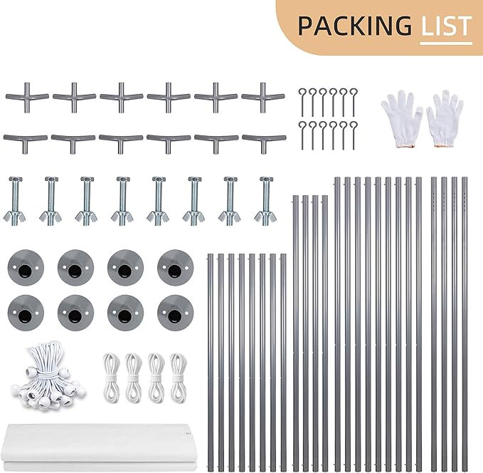 JY QAQA Carport, 12x20 FT Heavy Duty Carport Reinforced Steel Poles with Removable Sidewalls & Doors,Roll-up Windows Car Canopy with Sandbags and All-Season Tarp for Car Boat Truck Motorcycle/White