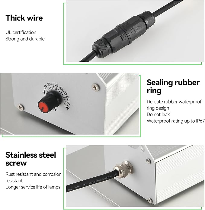 Seoul Extra Unique 45MIL Chip,Led Grow Light, Full Spectrum Plant Dimmable Grow Light,High Absorption Deeper Penetration Lamps for Seed Starting Vegetables Bloom in 2x2/2x3 Grow Tent High Efficiency