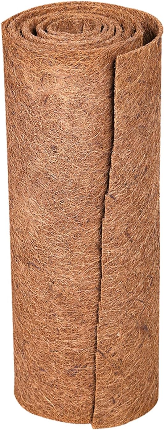 1 Rolls 32x80 Inch(80cm*200cm) Coco Liner Roll Natural Coconut Fiber mat Coconut Liners for Planter Flower Basket No-Slip Ice and Snow Carpet Mats Animal pet pad