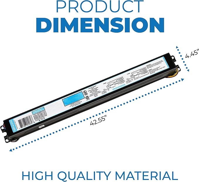 OHLECTRIC Replacement for ICN-4S54-90C-2LS-G (4 Pack) 4 Lamp T5 Fluorescent Electronic Ballast - 120-277 Volt - Instant Start - Standard and Energy Efficient Ballasts, UL Approved