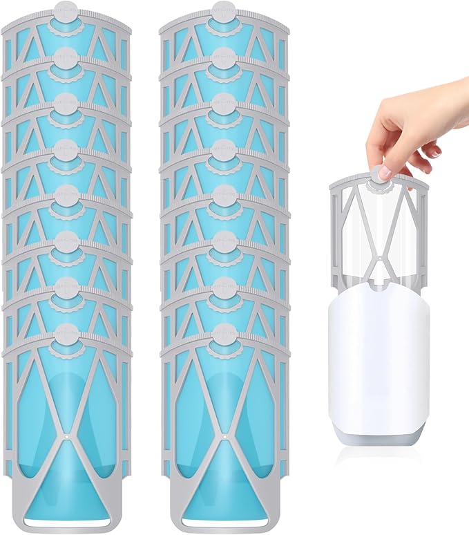 16 Pcs Refill Cartridges Compatible with Zevo M364 and Max Flying Insect Trap Vevo Bug Killer Plug-in Indoor Light Starter Kit Device