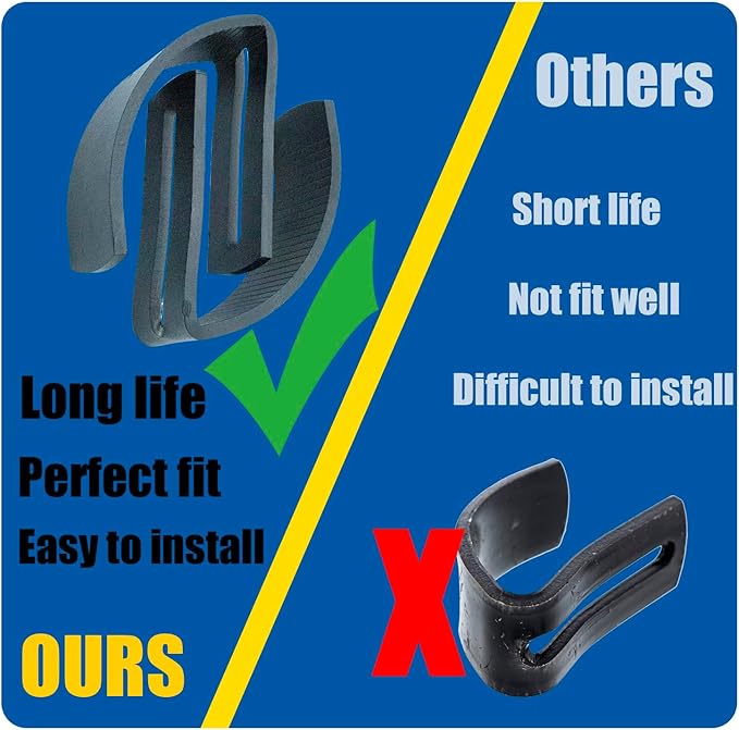 GXH24690 GXH23070 Snow Plow Skid Shoes for 46" Blade on 100 Series Mowers Fit for Jo-hn Dee-re 100 Series Tractor Snow Blower (2 Pack)