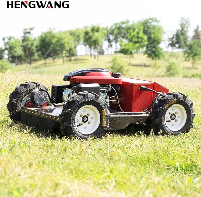 Remote Control Lawn Mower Electric Start 30° Climbing Four-Wheel Drive 7.5HP All Terrain Grass Cutter Yard Mower (HW-196-55JY)